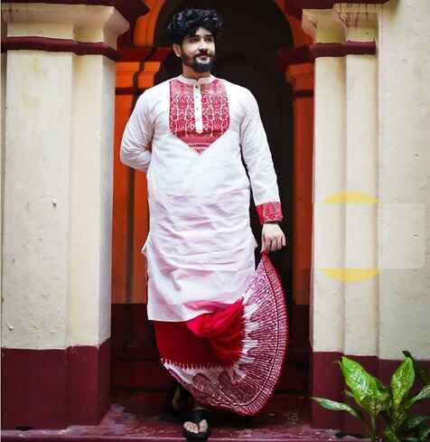 Dhoti and kurta assam